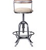 Siglo Bar Chair in Silver Finish