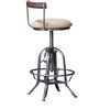 Siglo Bar Chair in Silver Finish