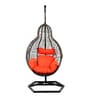 Matterhorn Wicker Swing In Brown Finish