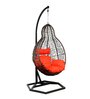 Matterhorn Wicker Swing In Brown Finish