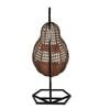 Jungfrau Wicker Swing In Brown Finish