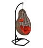 Jungfrau Wicker Swing In Brown Finish