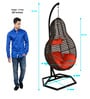 Jungfrau Wicker Swing In Black Finish