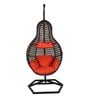 Jungfrau Wicker Swing In Black Finish