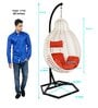 Jungfrau Wicker Swing In White Finish