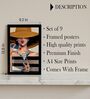 Bar & Drinks Wall Art Framed Set of 9