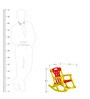 Toy Jungle Kid's Rocking Chair in Yellow & Red Colour