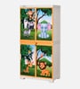 Jungle Mini Cabinet In Pastel Orange Colour Jungle Mini Cabinet In Pastel Orange Colour