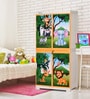 Jungle Mini Cabinet In Pastel Orange Colour Jungle Mini Cabinet In Pastel Orange Colour