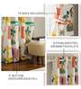 Jungle Safari Buttercream Printed Polyester Curtains for Long Door Pack of 2