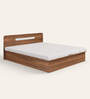 Juno King Size bed with Box Storage in Brown Colour