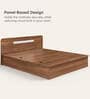 Juno King Size bed with Box Storage in Brown Colour