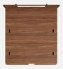 Juno Queen Size bed with Box Storage in Brown Colour