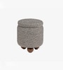Jupiter Pouf In Ribbed Finish