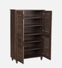 Jurou 4 Door Shoe Cabinet in Columbia Walnut Finish