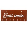 Just Smile Brown Engineered Wood 7 Hooks Key Holder