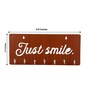 Just Smile Brown Engineered Wood 7 Hooks Key Holder