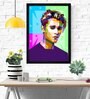 Justin Bieber Texture Paper Framed Art Print