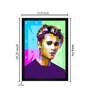 Justin Bieber Texture Paper Framed Art Print