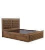Justin Queen Size Bed with Storage in Knottywood Finish