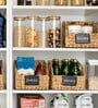 (1Pc) Beige Water Hyacinth Handmade Storage Basket & Wardrobe Organiser
