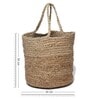 (1Pc) Beige Jute Handwoven Multipurpose Planter & Storage Basket