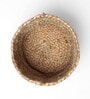 Set Of 2 Beige Jute Handwoven Multipurpose Planter & Storage Basket