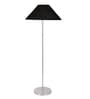 Jute Coolie Shade Floor Lamp Steel Base