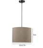 Bling Black Iron Hanging Light