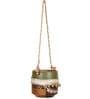 Blue Owl Earthen NA Hanging Planter with Stand