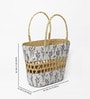 Jute Handbag | Carry Tote Bag for Women | Shopping Basket | storage baskets | Lunch Basket |Seagrass Jali Shopping Bag