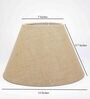 Daffodil Beige Cotton Fabric Solid Lampshade