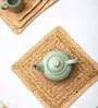 Square Shaped (13x2) Beige Jute (Set of 6) Placemat