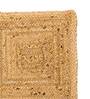 Square Shaped (13x2) Beige Jute (Set of 6) Placemat