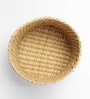 Set Of 2 Beige Kouna Grass Handwoven Multipurpose Planter & Storage Basket