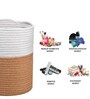 Natural Jute Planter 6x6 Inch Storage Basket Pack of 3