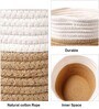 Natural Jute Planter 6x6 Inch Storage Basket Pack of 3