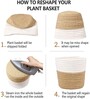 Natural Jute 6x6 Inch Planter Storage Pack of 2