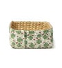(1Pc) Multicolor Straw Rectangular Storage Basket & Wardrobe Organiser