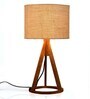 Jute White Trio Wooden Lamp