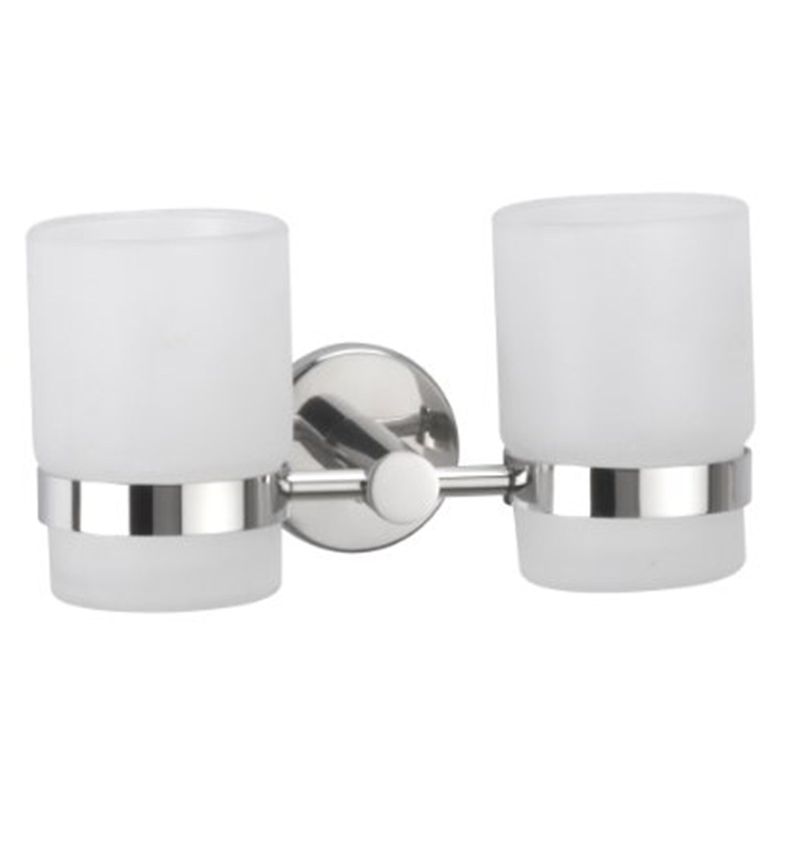 Jwell Glossy Stainless Steel 7.4 x 3.9 x 3.9 Inch Star Toothbrush Holder