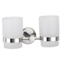 Jwell Glossy Stainless Steel 7.4 x 3.9 x 3.9 Inch Star Toothbrush Holder