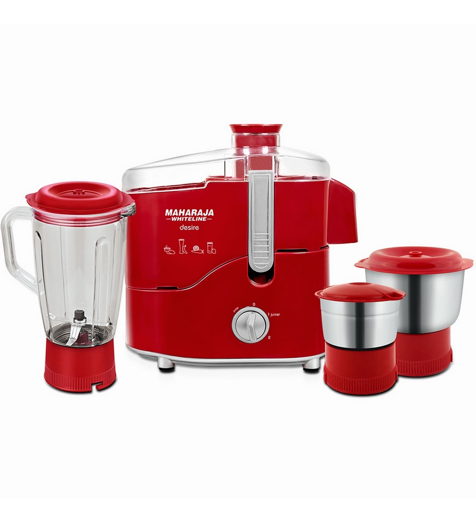 Buy JX210 Desire 550 W Juicer Mixer Grinder by Maharaja Whiteline
