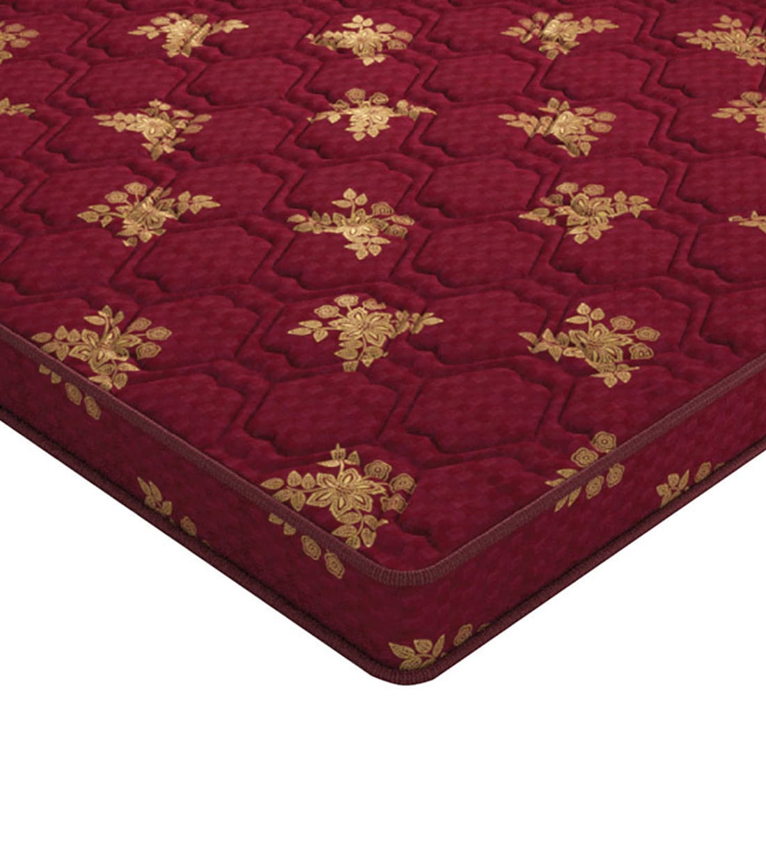 Buy Jyothi 5 Inch Queen Size Coir Mattress in Maroon Colour by Centuary