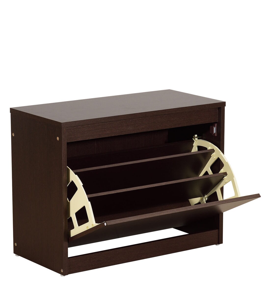 Buy Kairi Shoe Rack in Columbia Walnut Finish By Mintwud Online Tilt