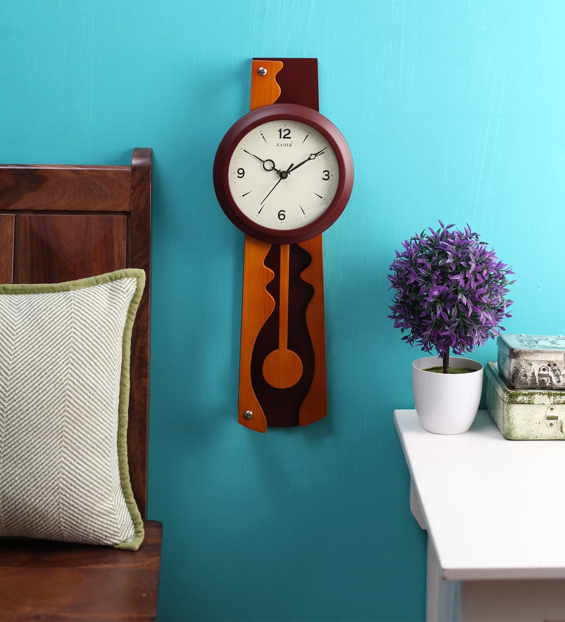 Buy Brown Wood Pendulum Clock by Kaiser at 9 OFF by Kaiser Pepperfry