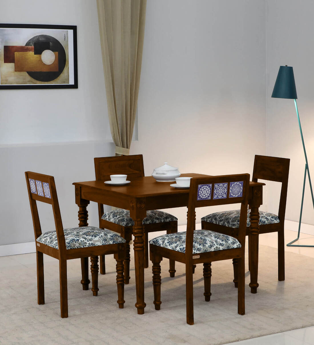 Dining table set 4 seater pepperfry hot sale