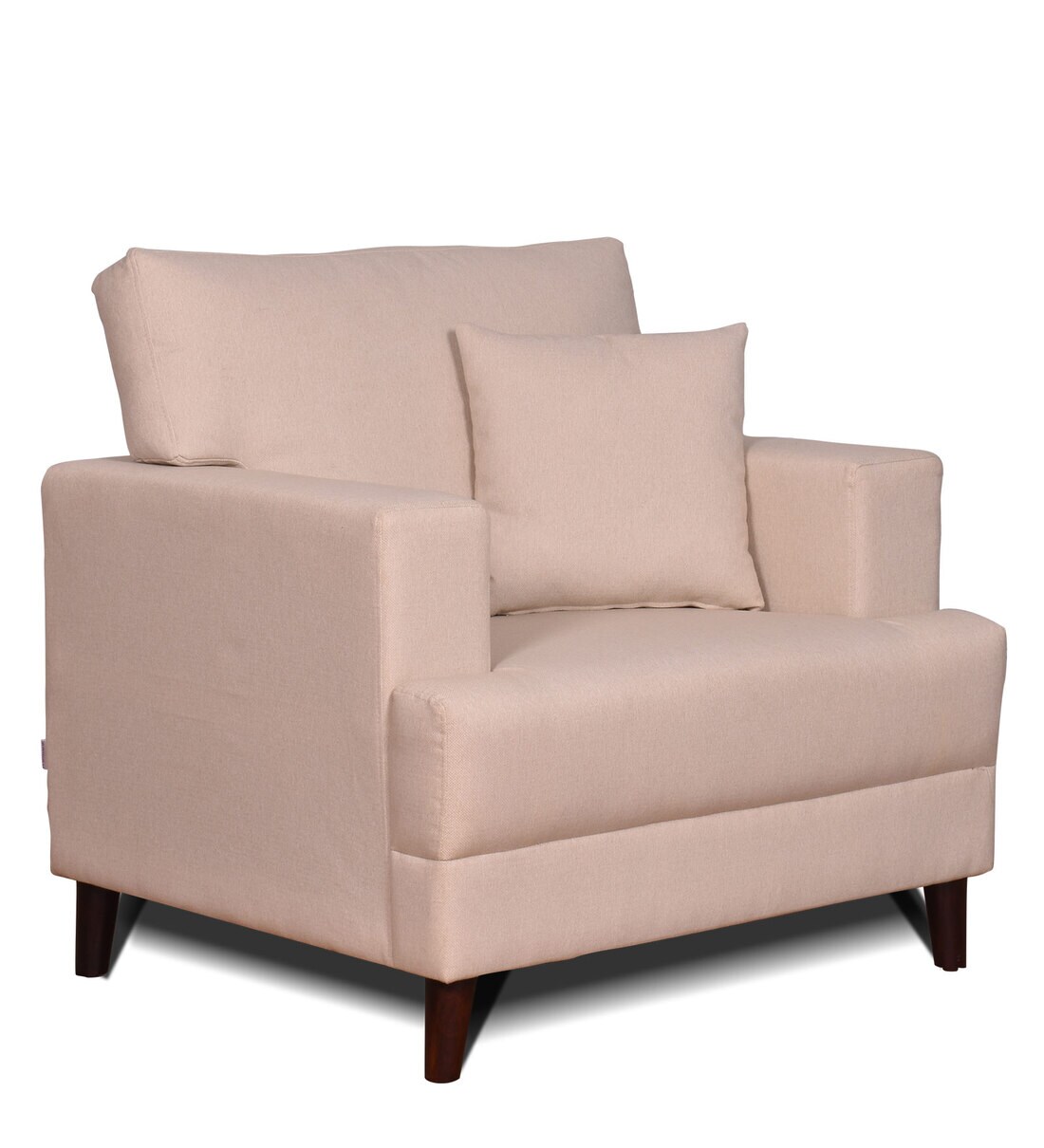 Buy Kandy 1 Seater Sofa In Beige Color By Furnitech Online Mid