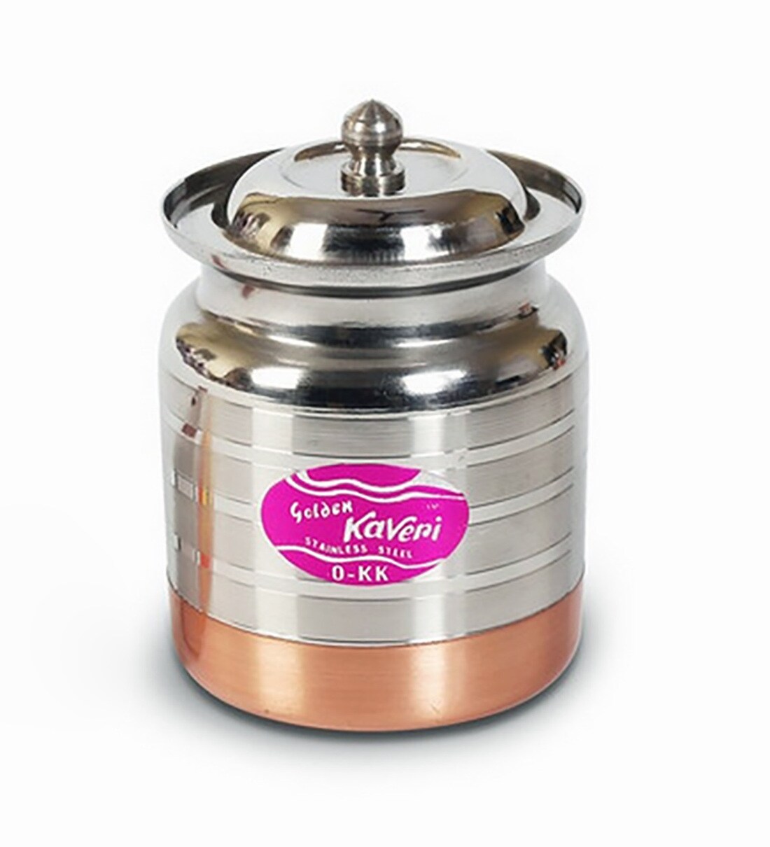 Buy Stainless Steel Round 200 ML Oil & Ghee Storage by Kavari Online