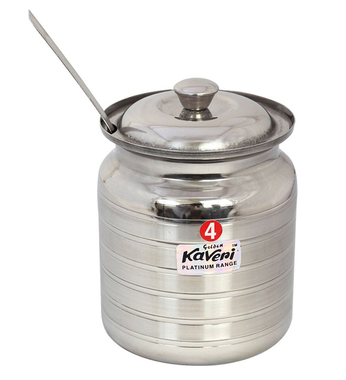 Buy Kaveri Ghee Silver 750 Ml Oil & Ghee Container Online Oil